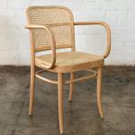 Ton811 cane arm chairs