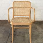 Ton811 cane arm chairs