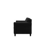 Lifestyle Solutions - Hartford Sofa Upholstered Microfiber Curved Arms - Black