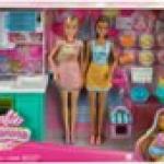 Barbie - Celebration Fun Baking & Kitchen with Dolls Playset - Multicolor