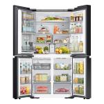 Samsung - Bespoke 29 Cu. Ft. 4-Door Flex French Door Smart Refrigerator with AI Family Hub+ and AI Vision Inside - White Glass