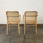 Ton811 cane arm chairs