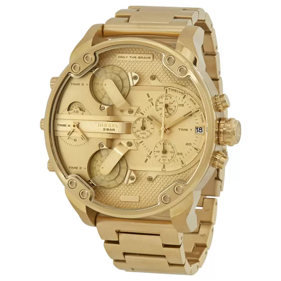 mr. daddy 2.0 chronograph all gold men's watch dz7399